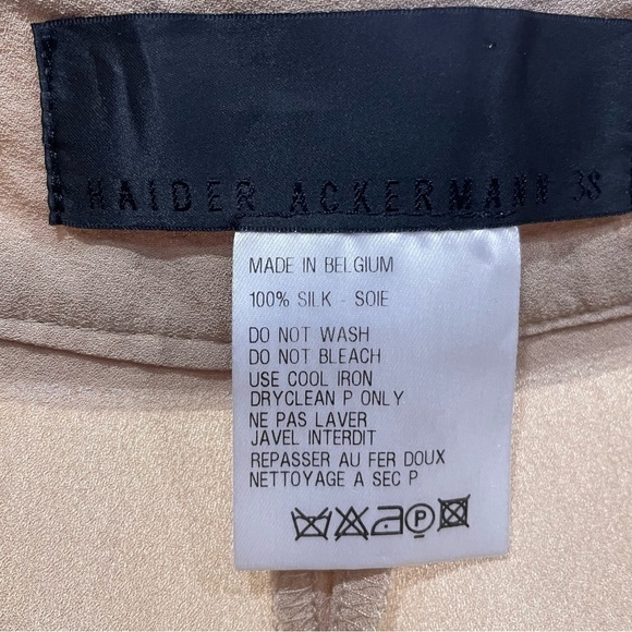 Haider Ackermann Nude Silk Trouser Shorts size 38 - Picture 5 of 6